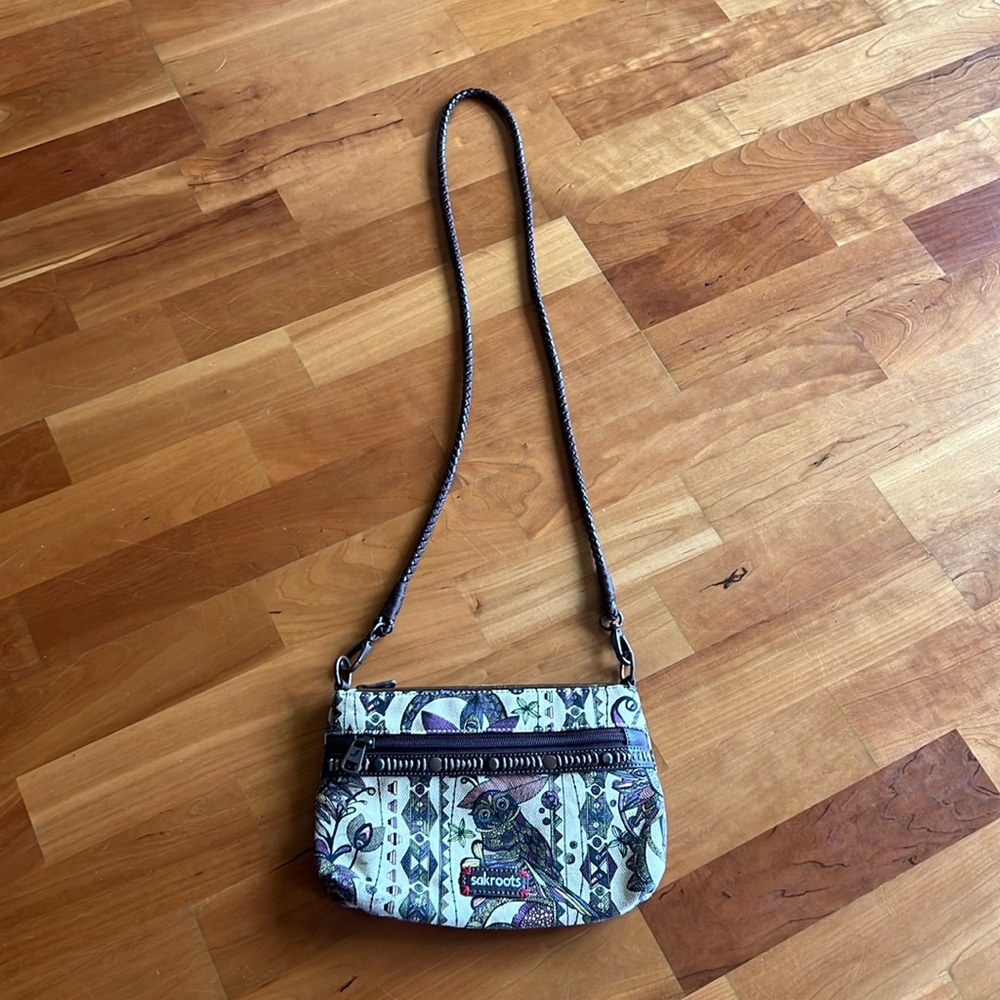 Sakroots owl cross body bag